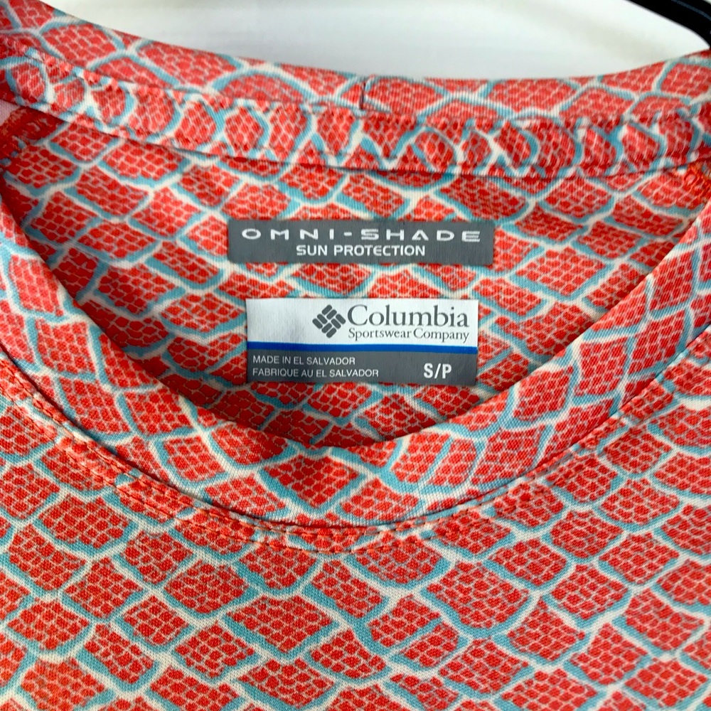 Columbia SPF long sleve fishing shirt